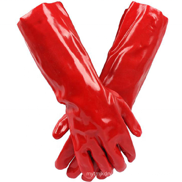 PVC reinforced vulcanized cold and wear resistant chemical gloves supplier